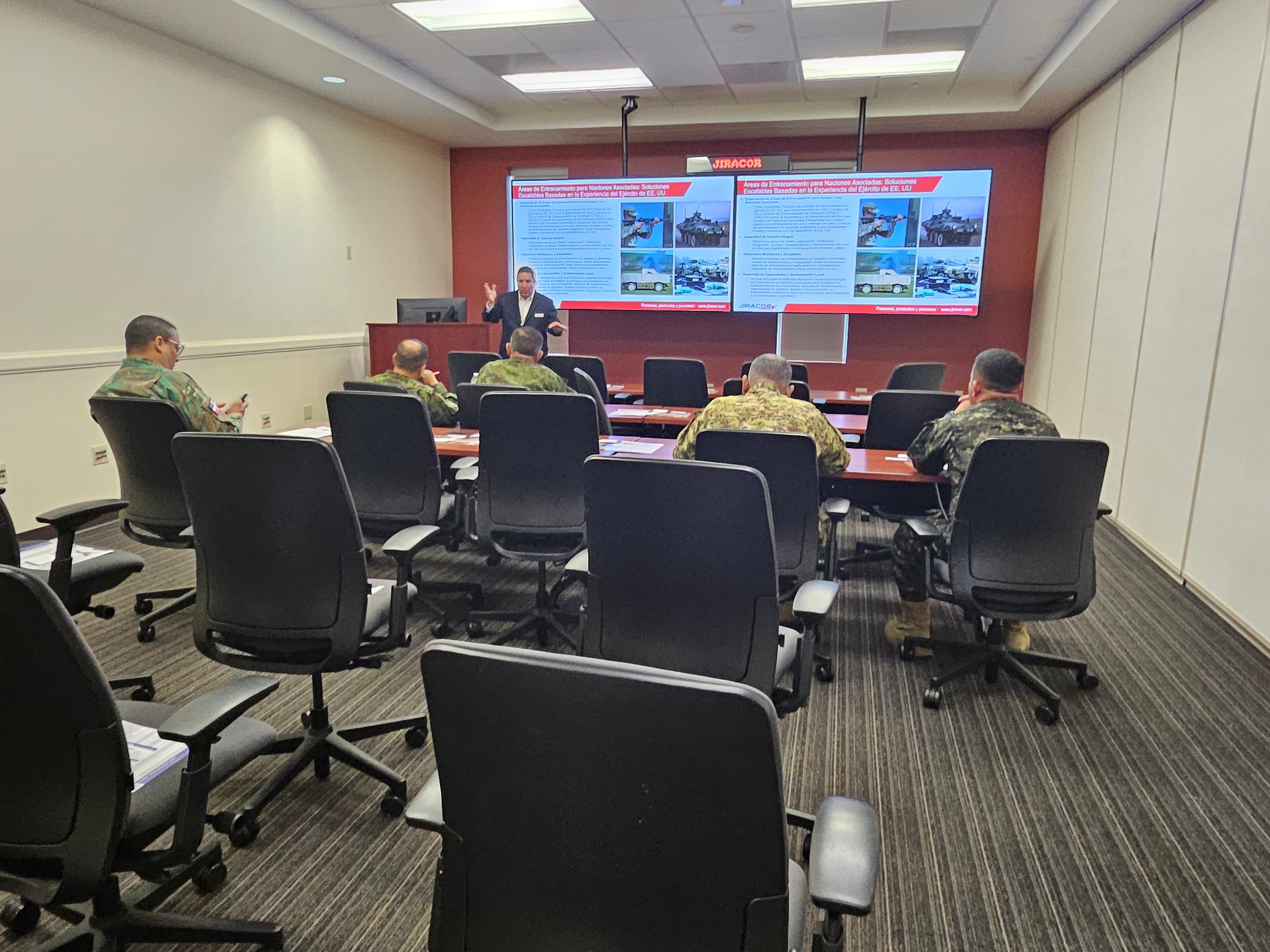 JIRACOR capability briefing for defense partners at the 2025 SOUTHCOM SLLS