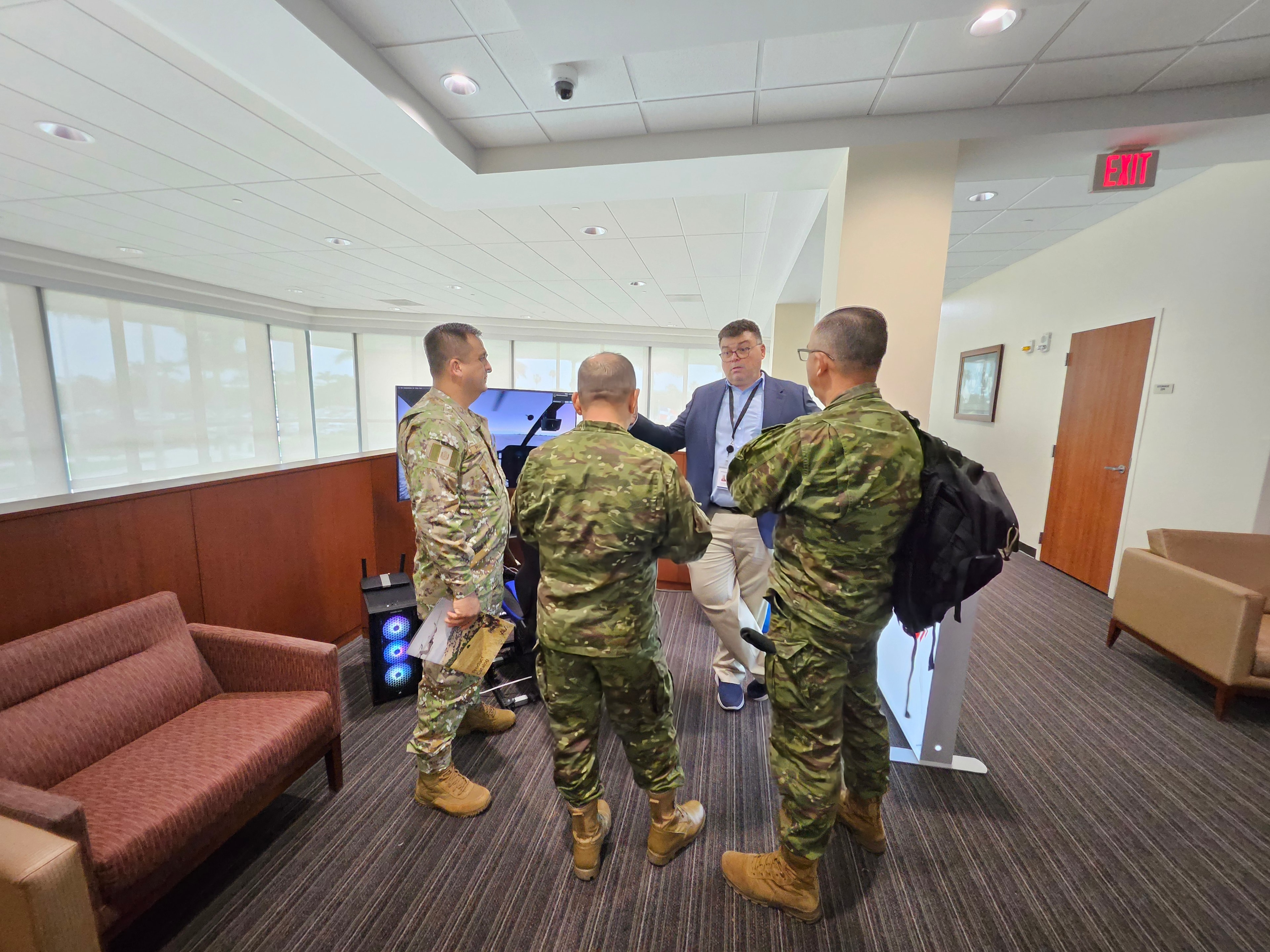 JIRACOR representative engaging with defense partners at the 2025 SOUTHCOM SLLS symposium